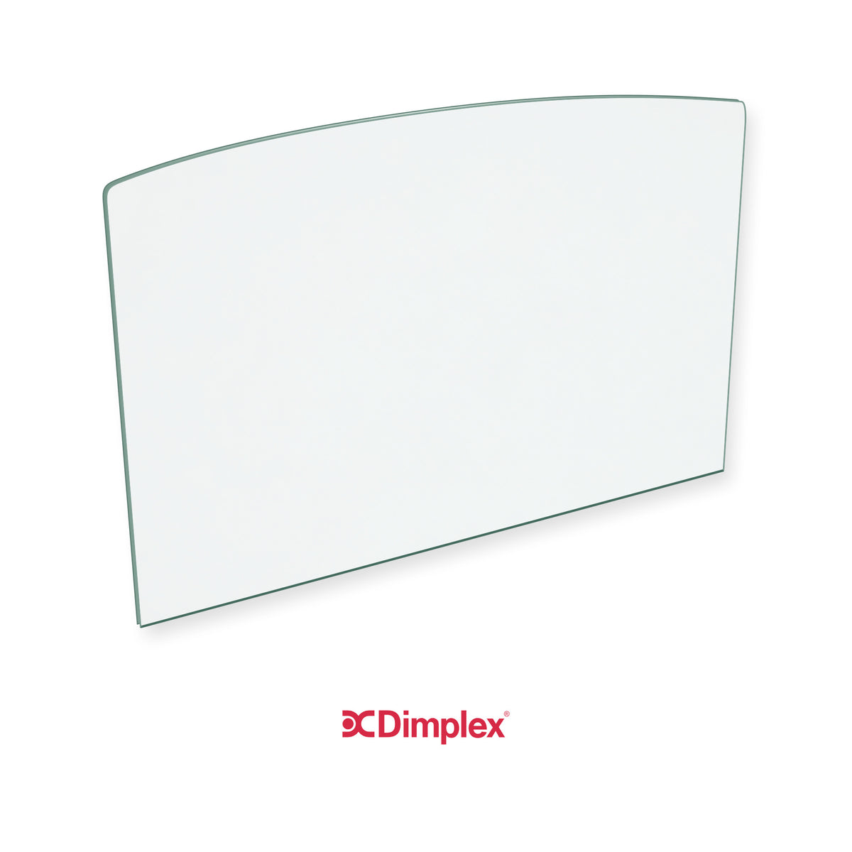 Dimplex Bellingham 5 replacement stove glass, 235 mm high x 358 mm wide