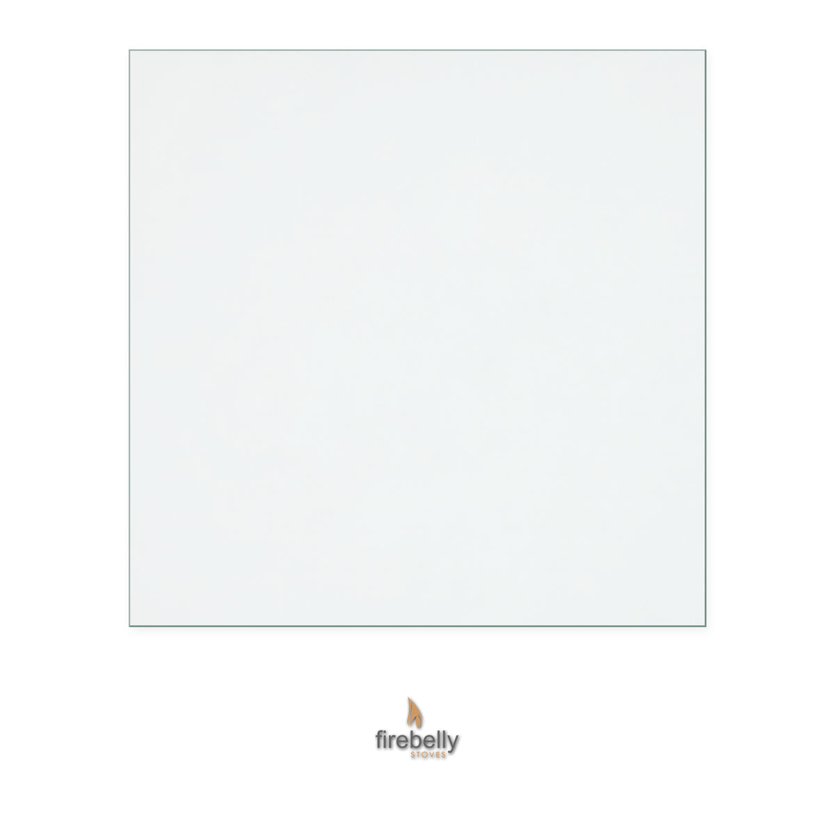 Firebelly FB10 replacement stove glass, 454 mm high x 454 mm wide