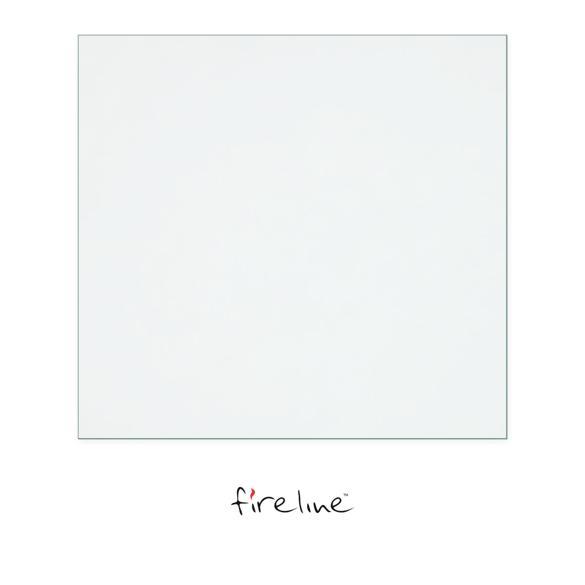 Fireline FGi5W replacement stove glass, 373 mm high x 396 mm wide