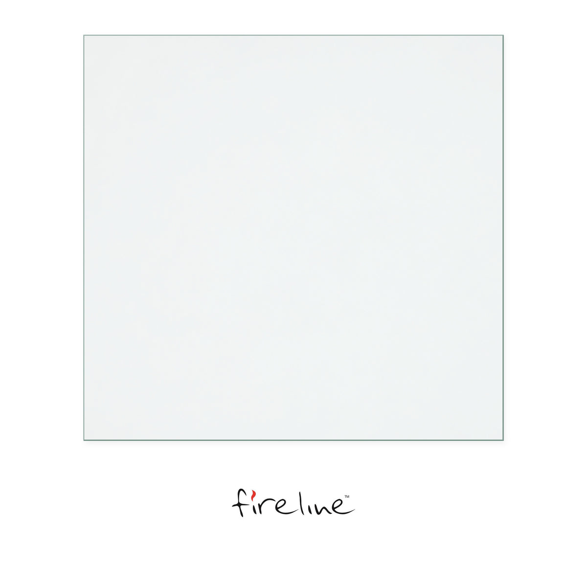 Fireline FPi5T replacement stove glass, 396 mm high x 410 mm wide