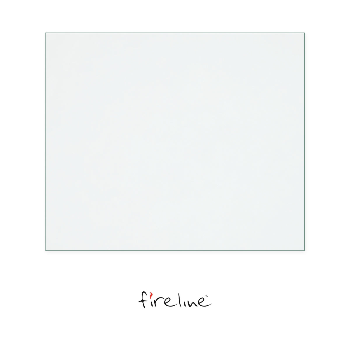 Fireline FQ5 Wide replacement stove glass, 323 mm high x 384 mm wide
