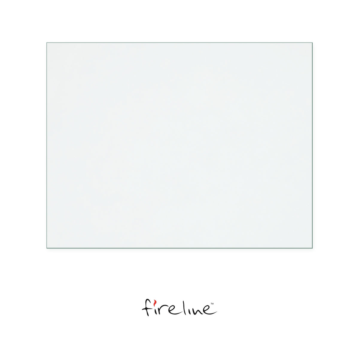 Fireline Woodtec 5 replacement stove glass, 325 mm high x 420 mm wide