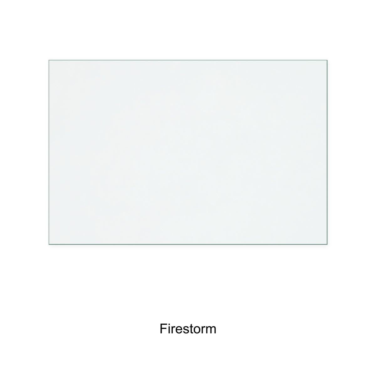 Firestorm 10kW replacement glass, 298 mm high x 450 mm wide, 4 mm thick