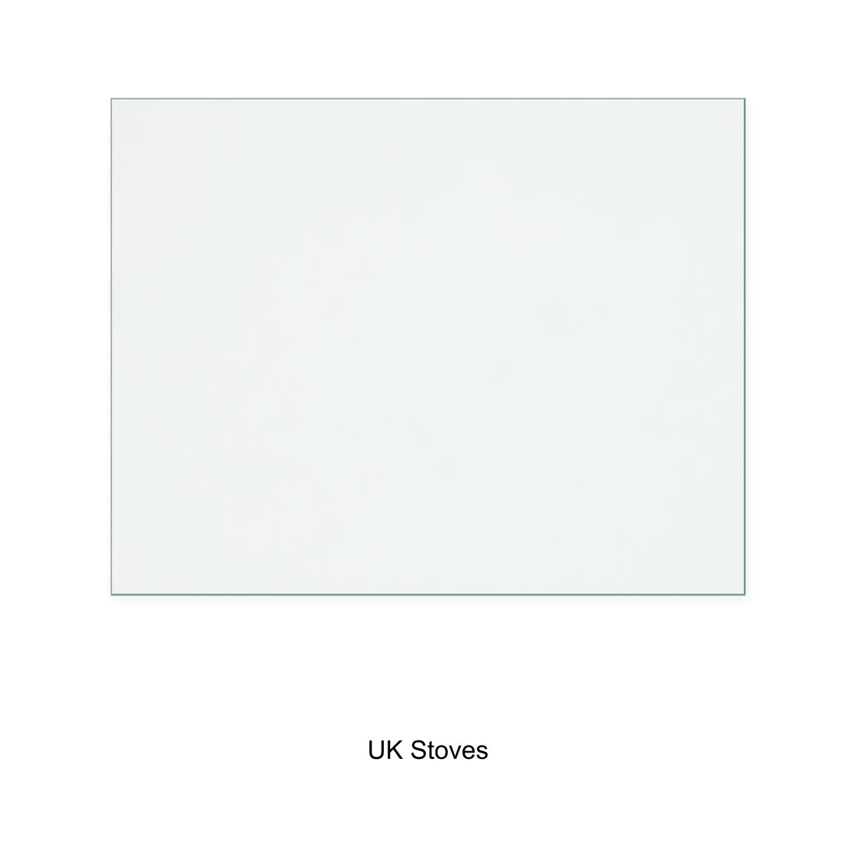 UK Stoves JA10 replacement stove glass, 195 mm high x 249 mm wide, 4 mm thick