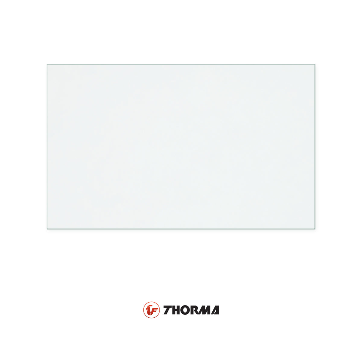 Thorma Bozen replacement stove glass, 163 mm high x 265 mm wide, 4 mm thick