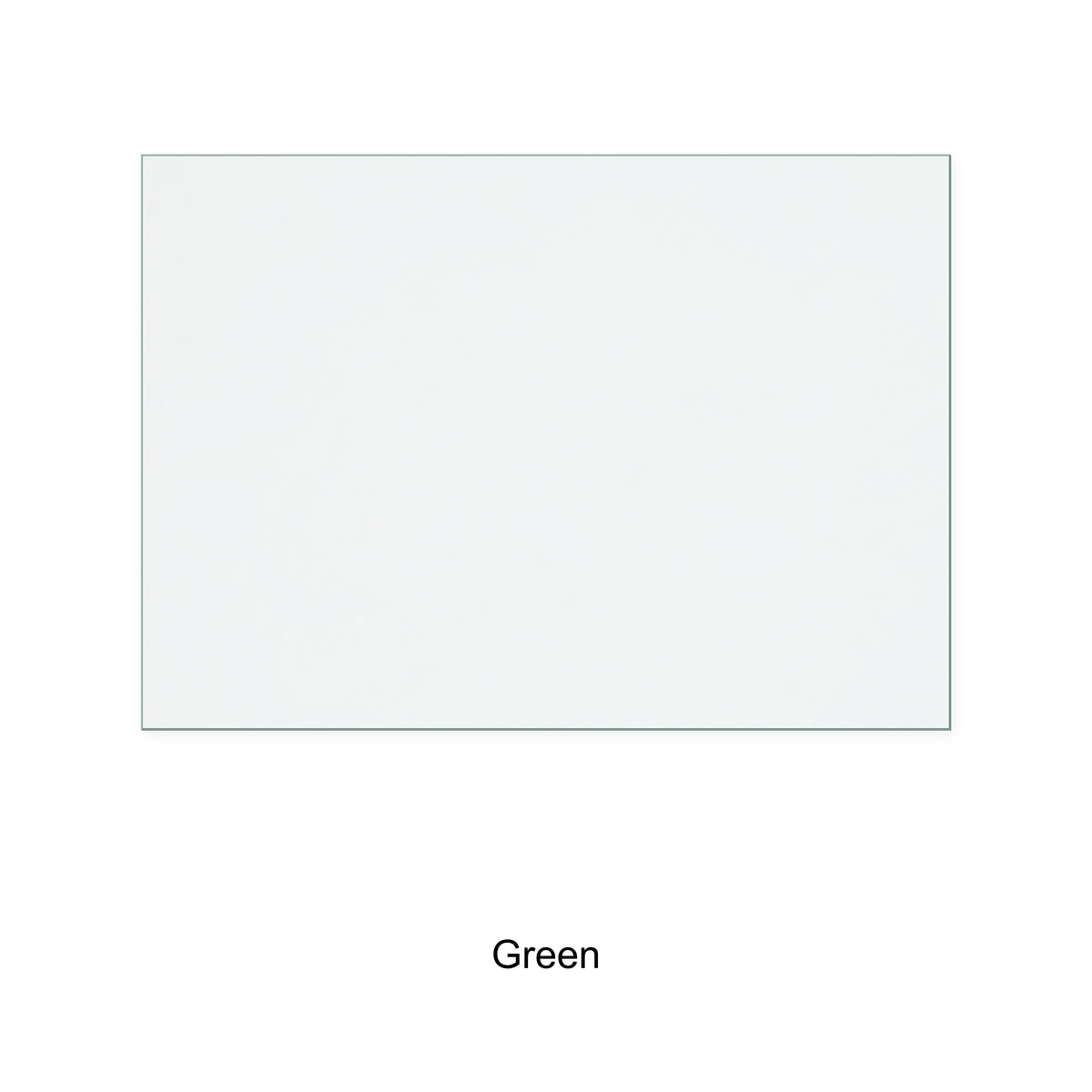 Green 25B replacement stove glass, 189 mm high x 266 mm wide
