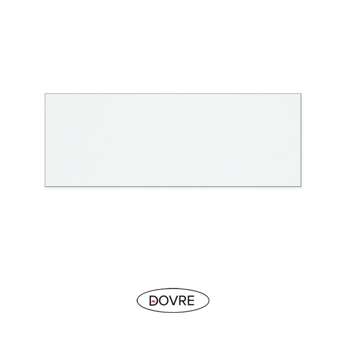 Dovre 1800 DV-GL07 MK2 replacement stove glass, 100 mm high x 275 mm wide, 4 mm thick