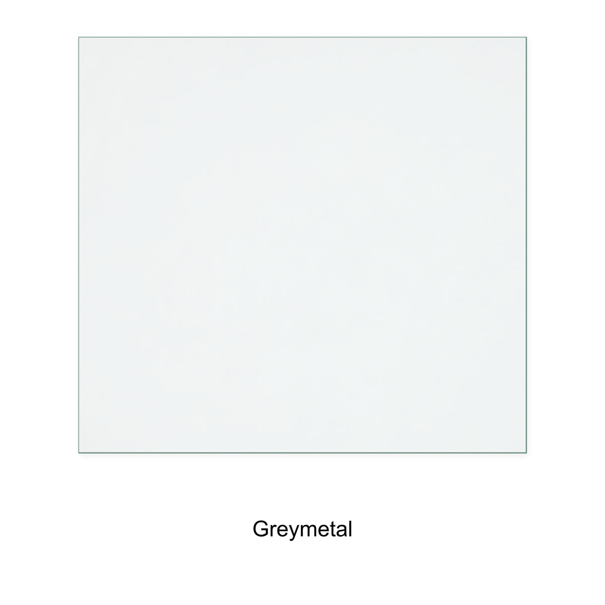 Greymetal Omega replacement stove glass, 260 mm high x 280 mm wide