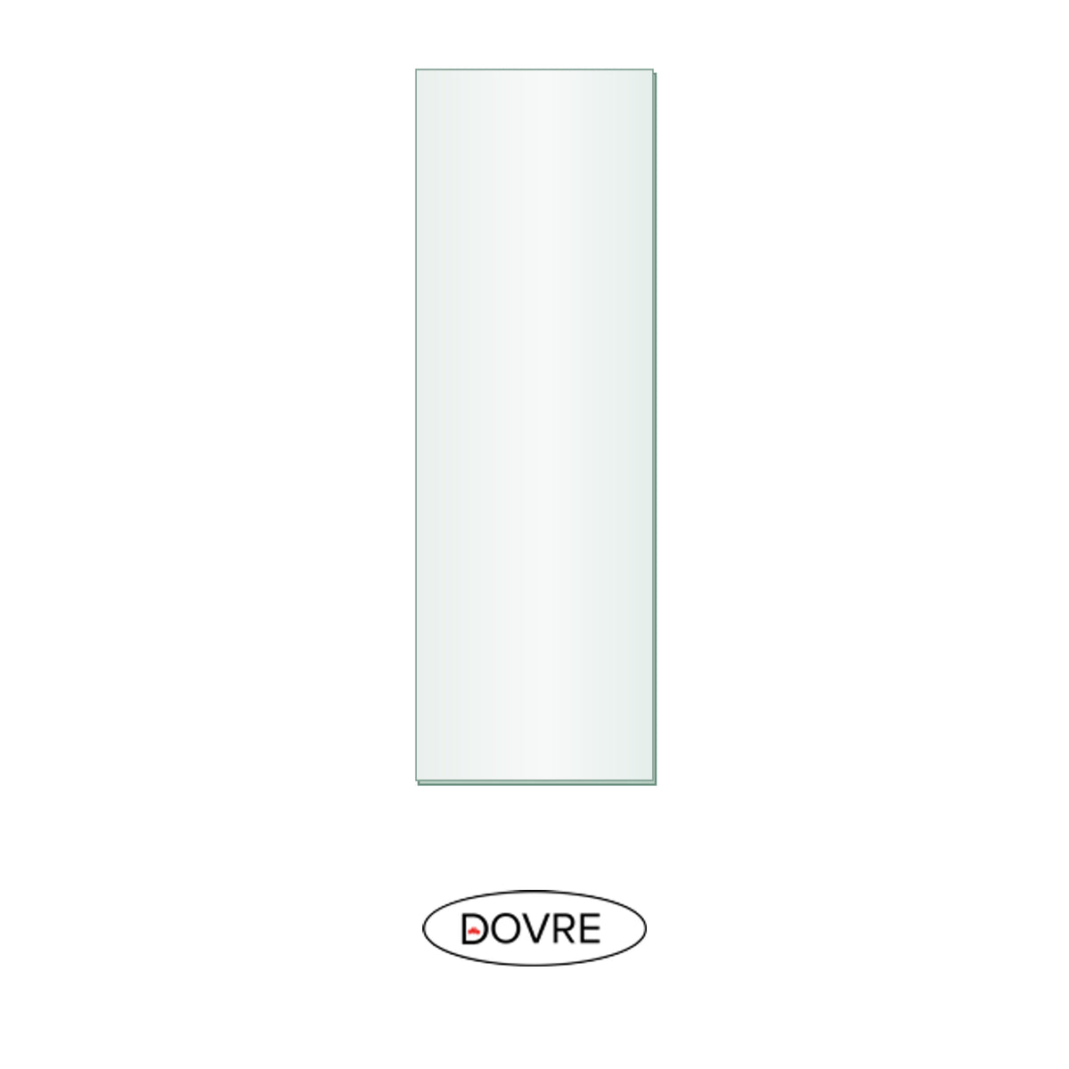 Dovre 1800 Newer Version replacement glass, 300 mm high x 100 mm wide, 4 mm thick