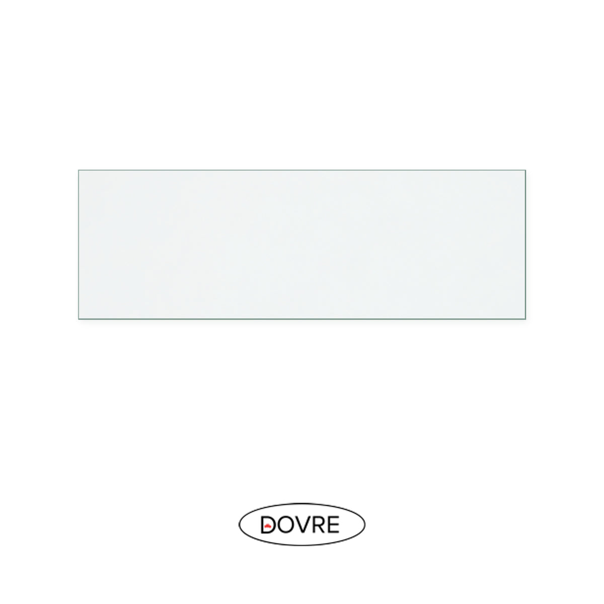 Dovre 1800 DV-GL07 MK1 replacement stove glass, 100 mm high x 300 mm wide, 4 mm thick