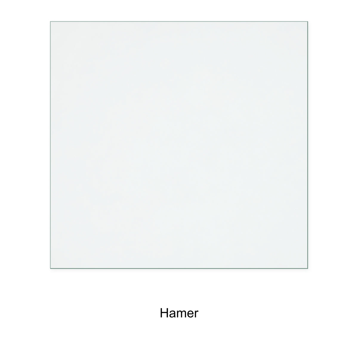 Hamer ECO HD5 Singleton replacement stove glass, 288 mm high x 300 mm wide