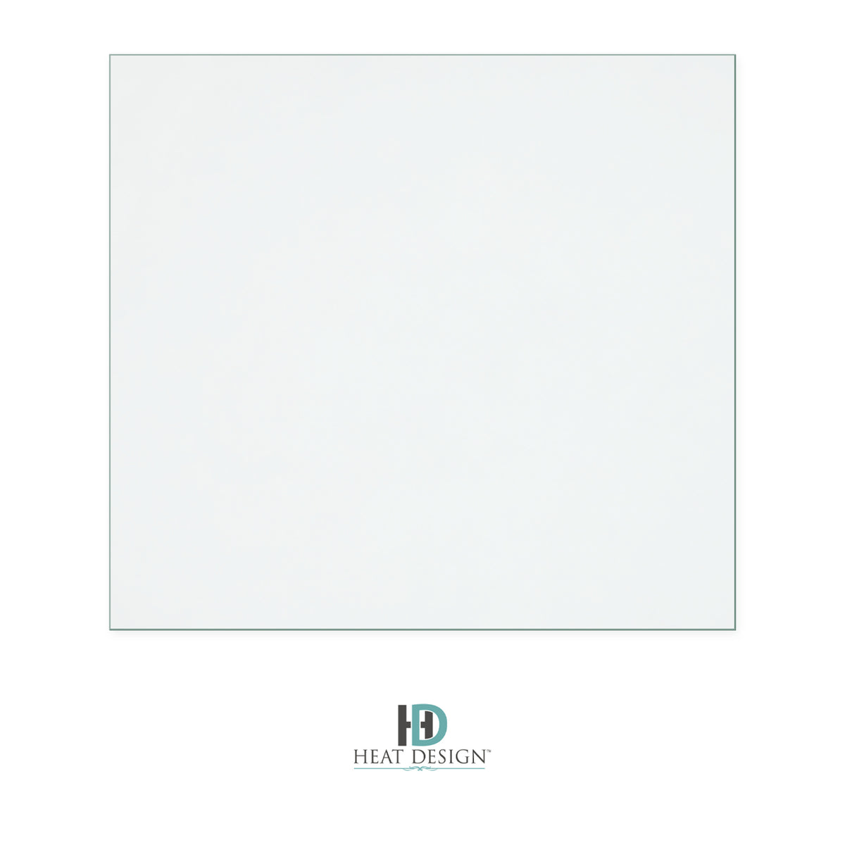 Heat Design HD5i replacement stove glass, 285 mm high x 310 mm wide