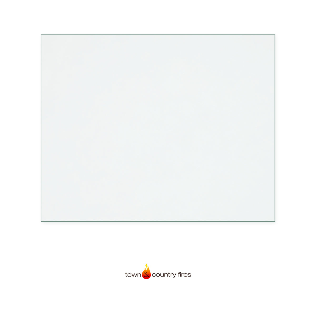 Town &amp; Country Farndale replacement stove glass, 260 mm high x 325 mm wide, 4 mm thick