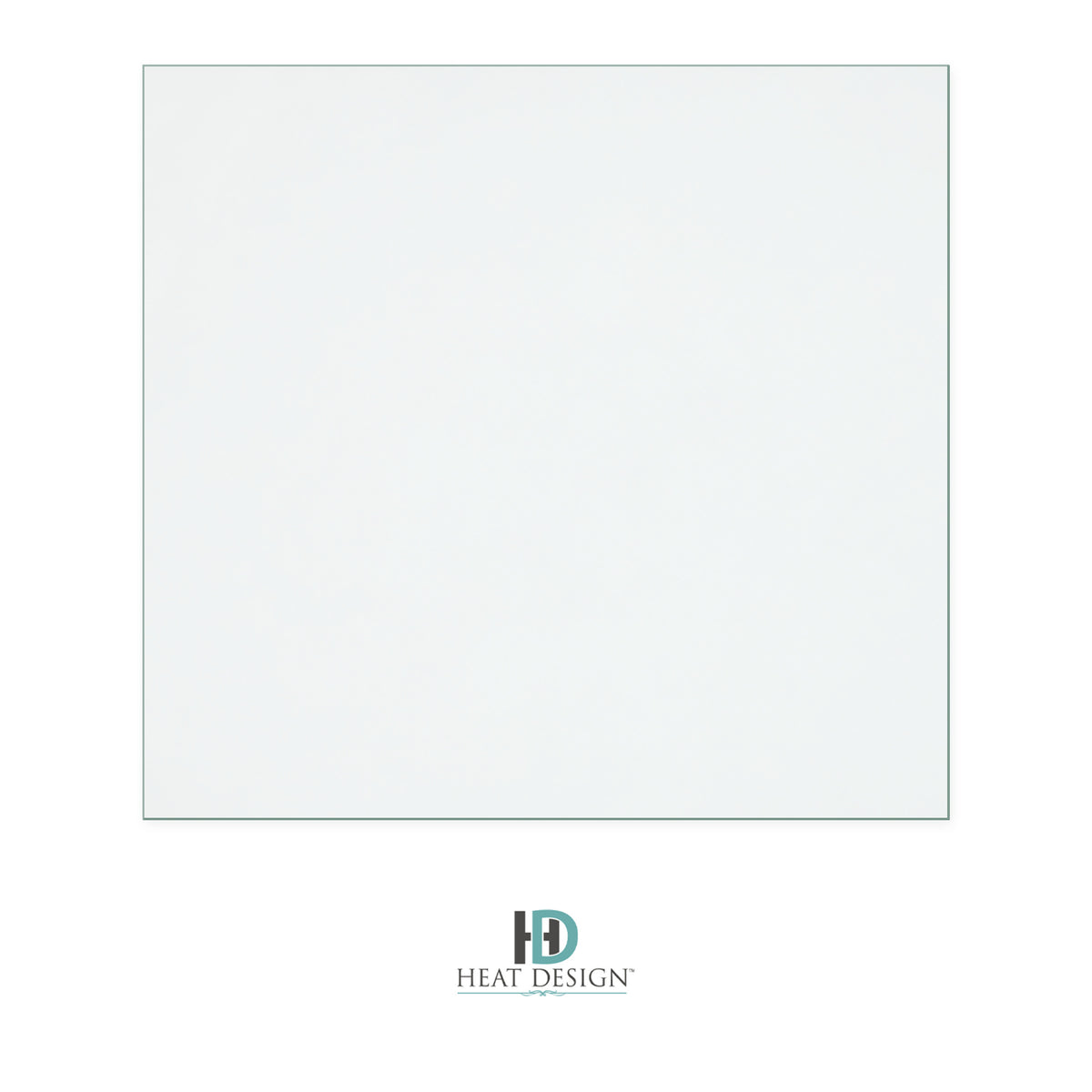 Heat Design Causeway Firedoor replacement stove glass, 306 mm high x 327 mm wide