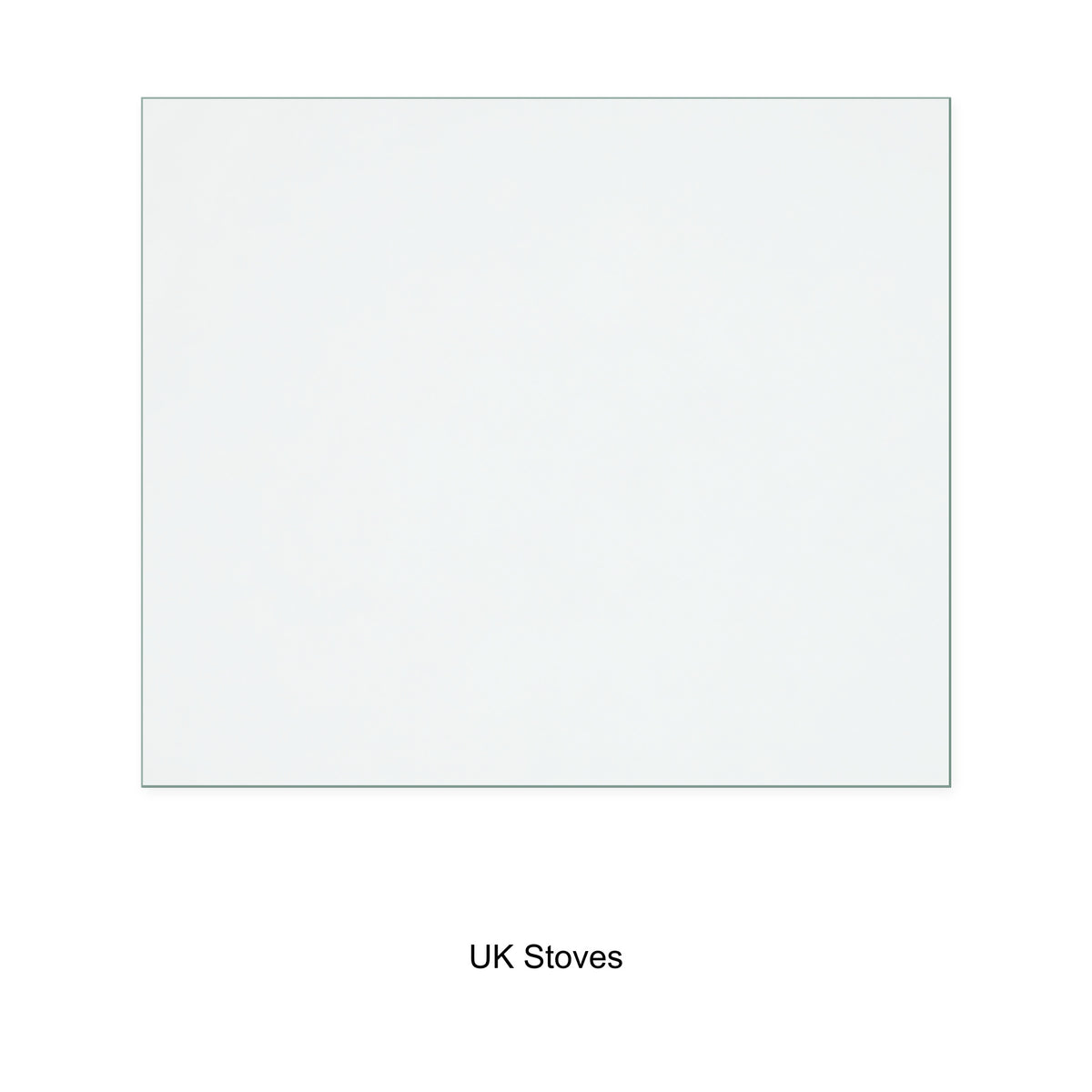 UK Stoves Lilyking 609 replacement stove glass, 288 mm high x 338 mm wide, 4 mm thick