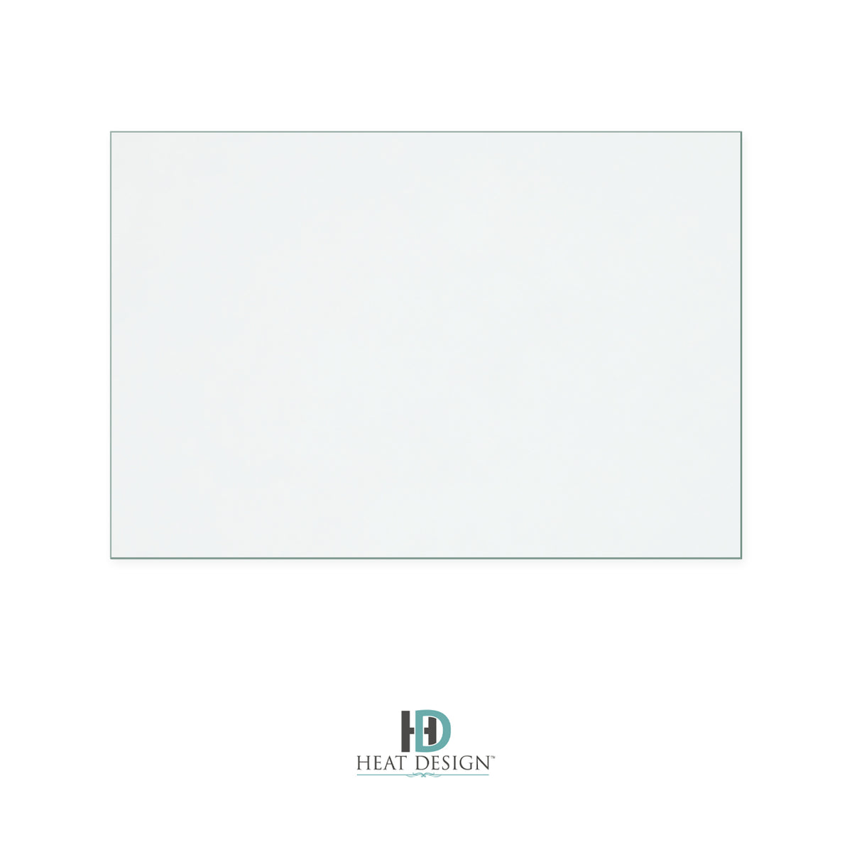 Heat Design Meain replacement stove glass, 230 mm high x 340 mm wide