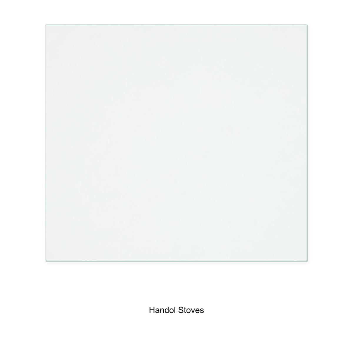 Handol Stoves Contura 51 replacement stove glass, 330 mm high x 365 mm wide