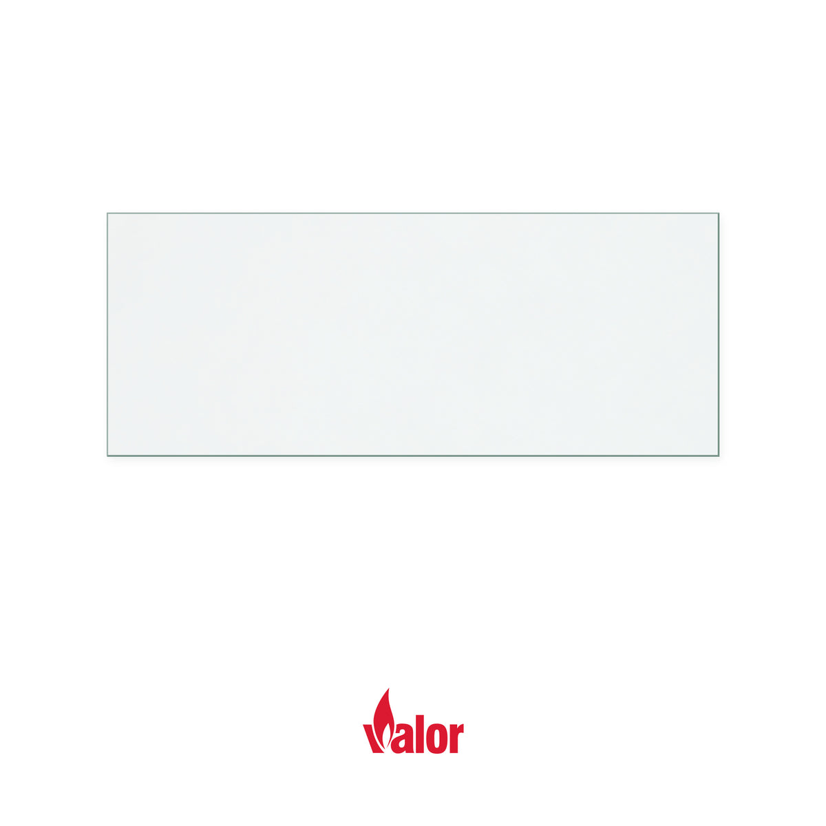 Valor Supreme replacement stove glass, 158 mm high x 398 mm wide, 4 mm thick