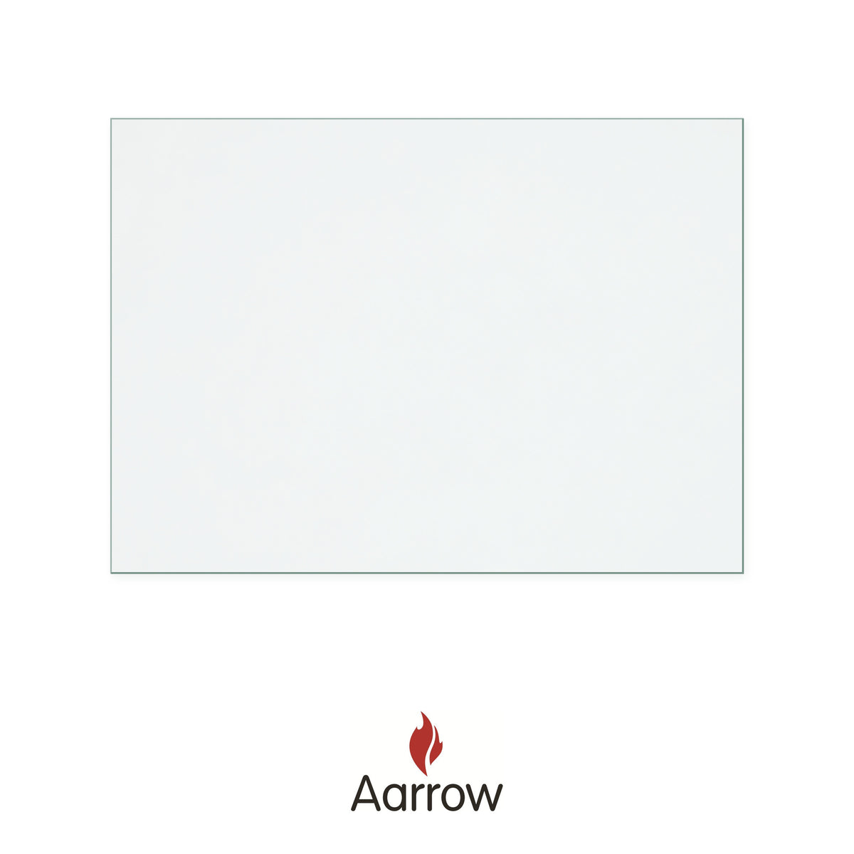 Aarrow Ecoburn 11 Plus replacement stove glass, 353 mm high x 491 mm wide, 4 mm thick