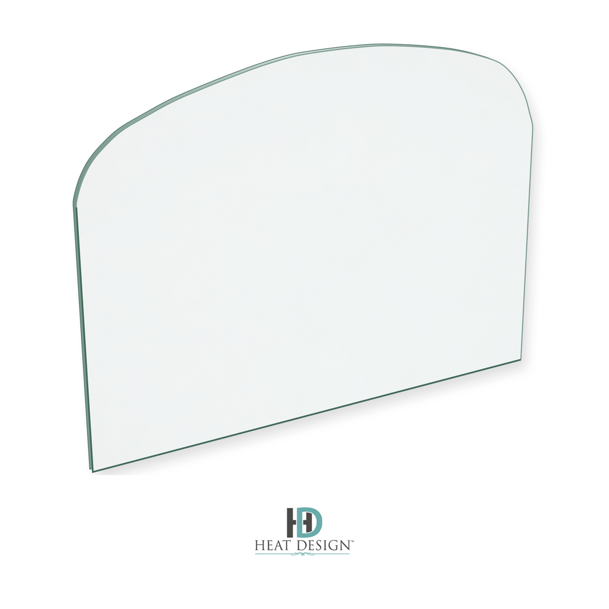 Heat Design TR 6.5KW Midi replacement stove glass, 213 mm high x 286 mm wide