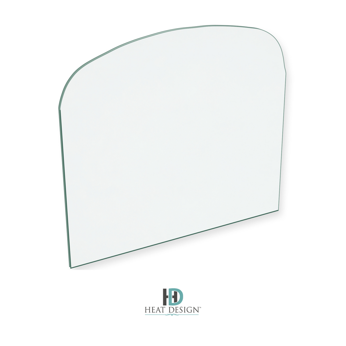 Heat Design TR 7KW Insert replacement stove glass, 270 mm high x 308 mm wide