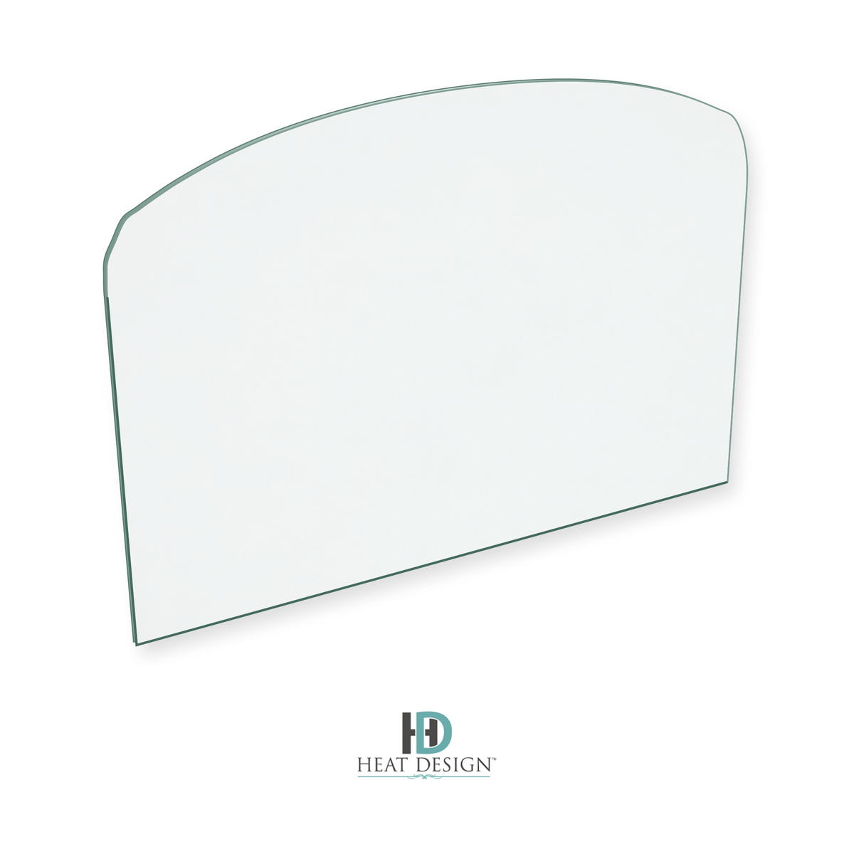 Heat Design San Remo 12KW replacement stove glass, 260 mm high x 374 mm wide