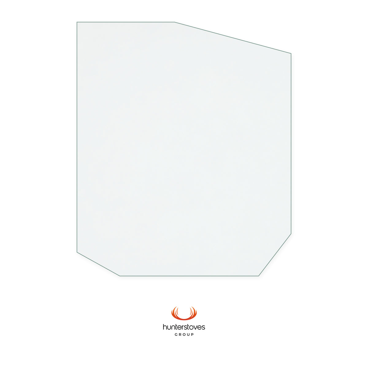 Hunter Herald 6 CE Double Door replacement glass, 217 mm high x 183 mm wide, 4 mm thick