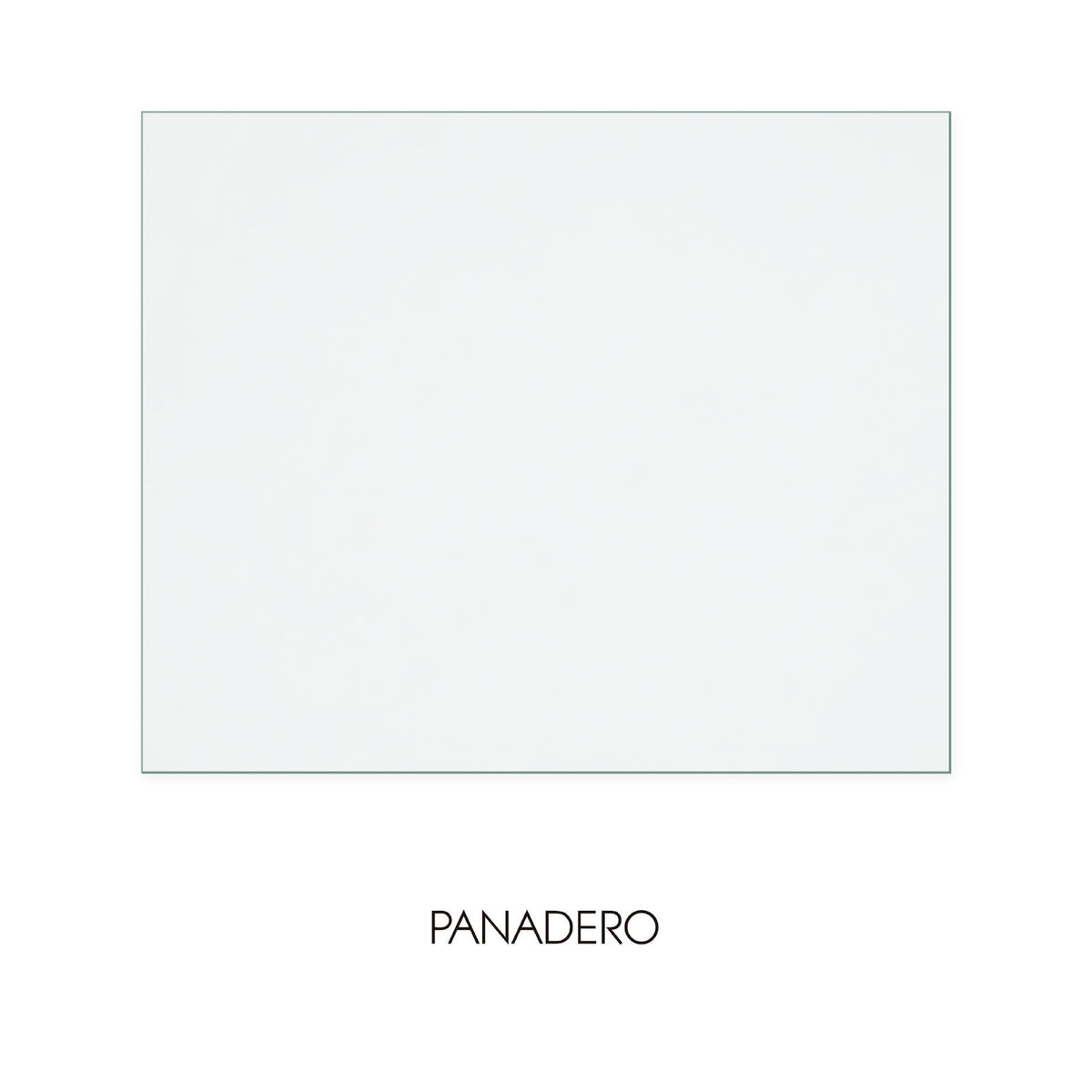 Panadero Onyx Tri Vision (Front) replacement stove glass, 394 mm high x 482 mm wide, 4 mm thick