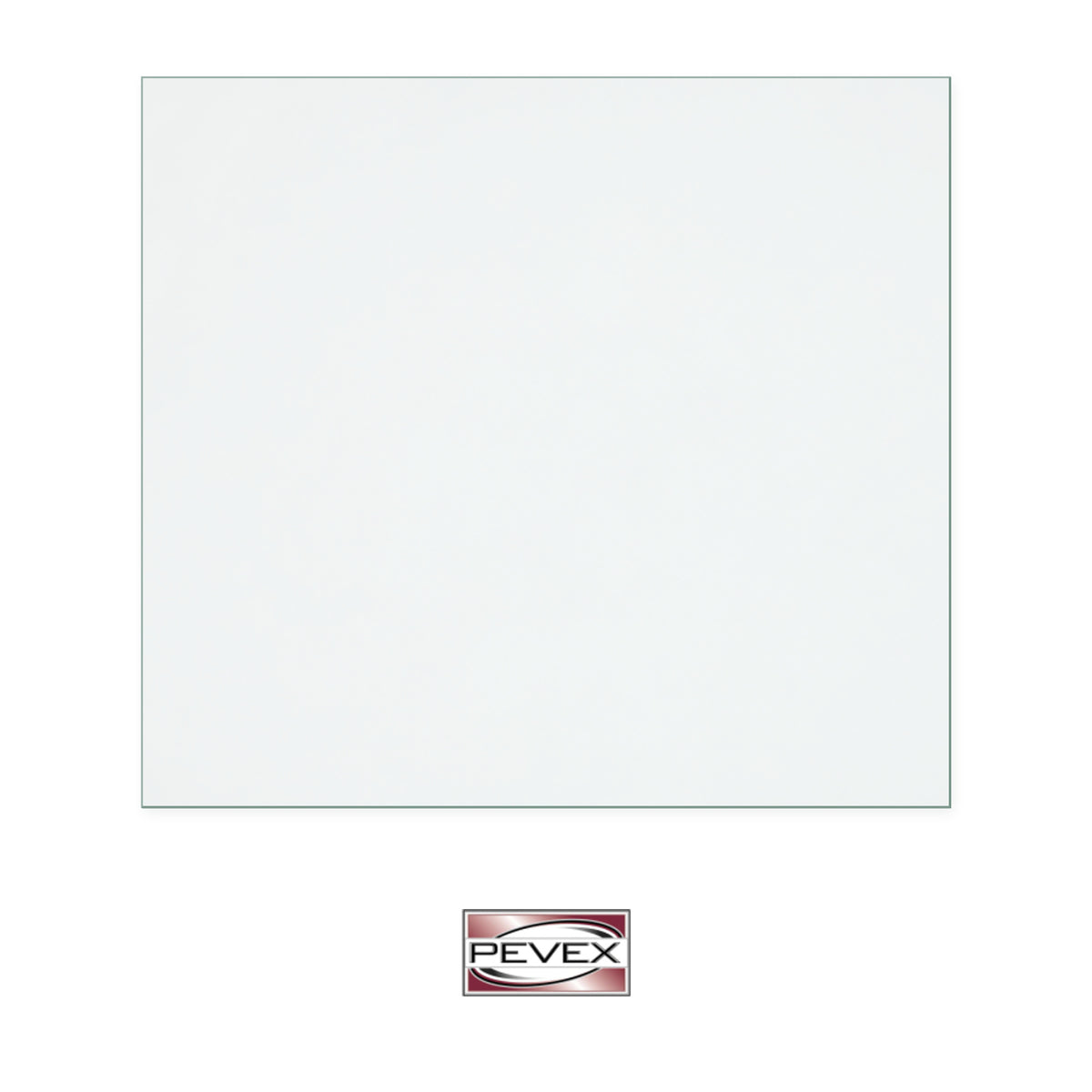 Pevex Bohemia 60 replacement stove glass, 280 mm high x 310 mm wide, 4 mm thick