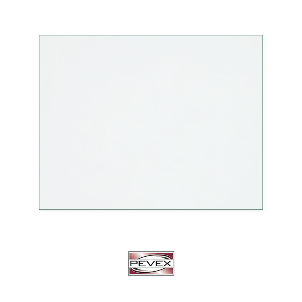 Pevex Old Cube 60 replacement stove glass, 300 mm high x 385 mm wide, 4 mm thick
