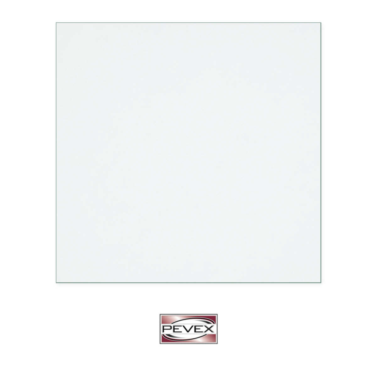 Pevex X30 Cube replacement stove glass, 280 mm high x 285 mm wide, 4 mm thick