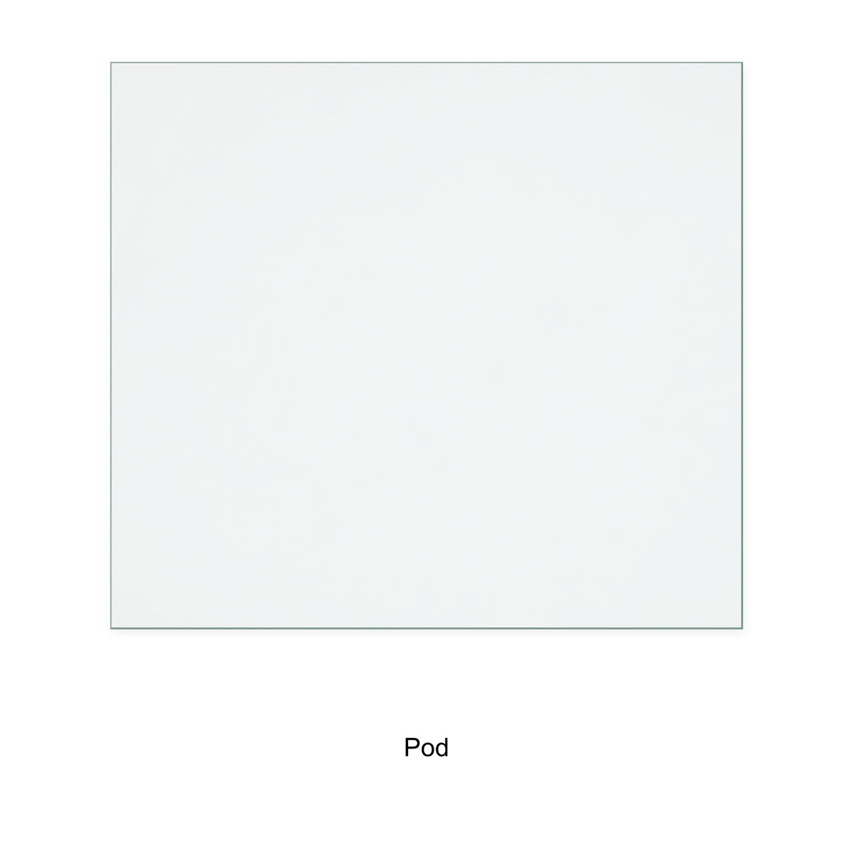 Pod 1 Cube replacement stove glass, 260 mm high x 290 mm wide, 4 mm thick
