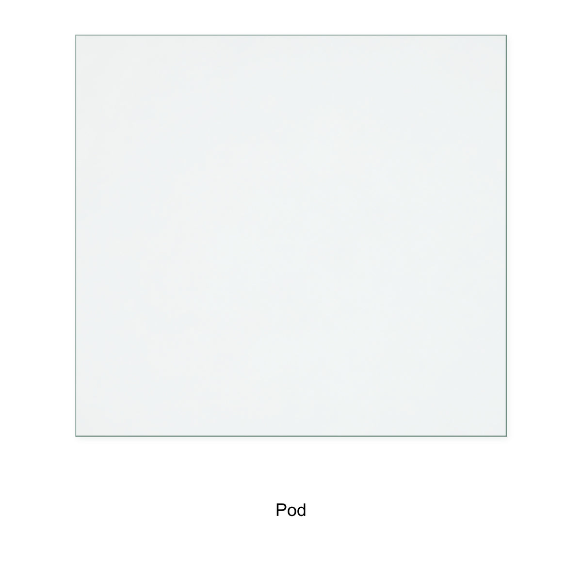 Pod 14 Bora L replacement stove glass, 230 mm high x 247 mm wide, 4 mm thick