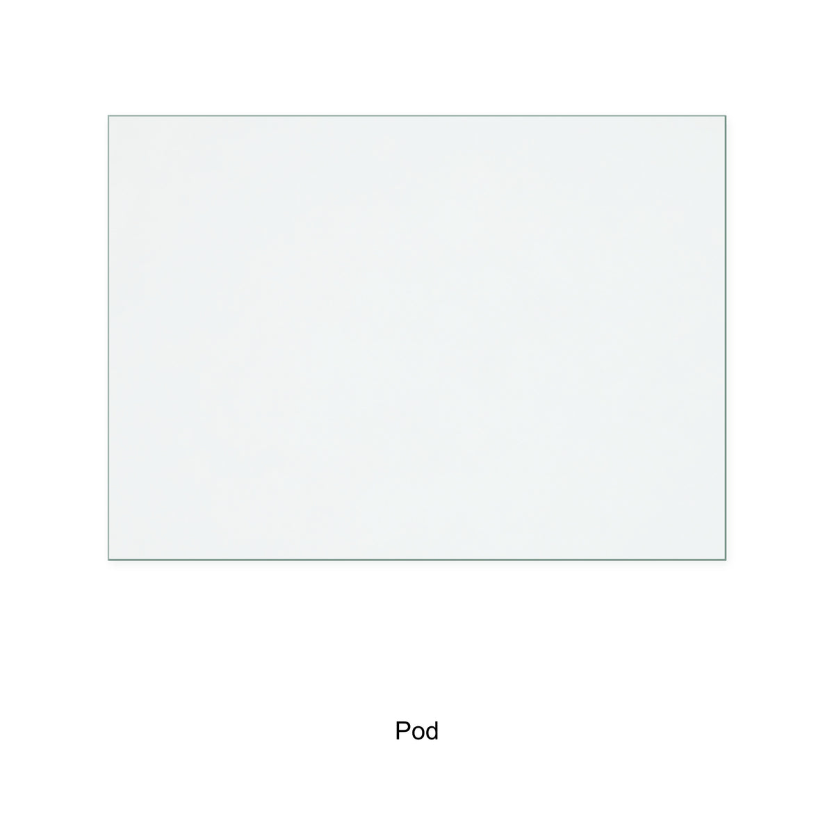 Pod 5 Stilo replacement stove glass, 200 mm high x 278 mm wide, 4 mm thick