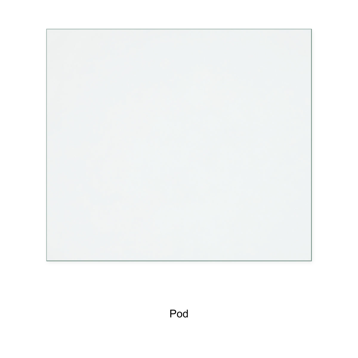 Pod 9 Tangra replacement stove glass, 350 mm high x 400 mm wide, 4 mm thick