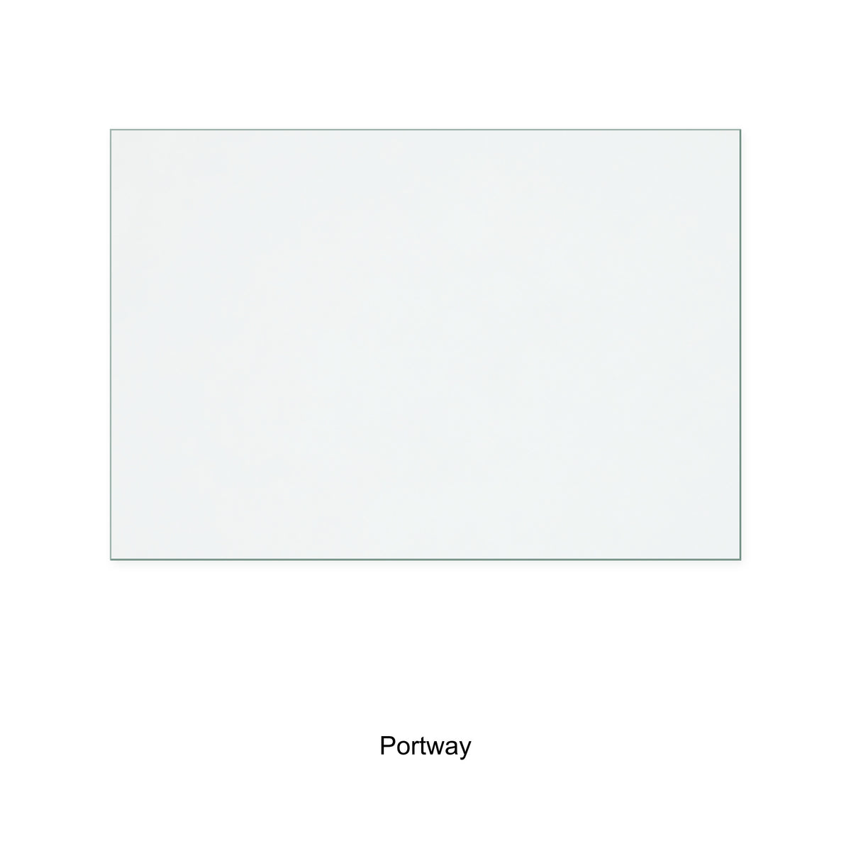 Portway 2 (Single Door) replacement stove glass, 254 mm high x 372 mm wide, 4 mm thick