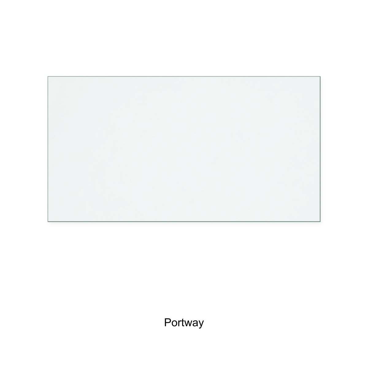 Portway 3 Contemporary replacement stove glass, 250 mm high x 469 mm wide, 4 mm thick