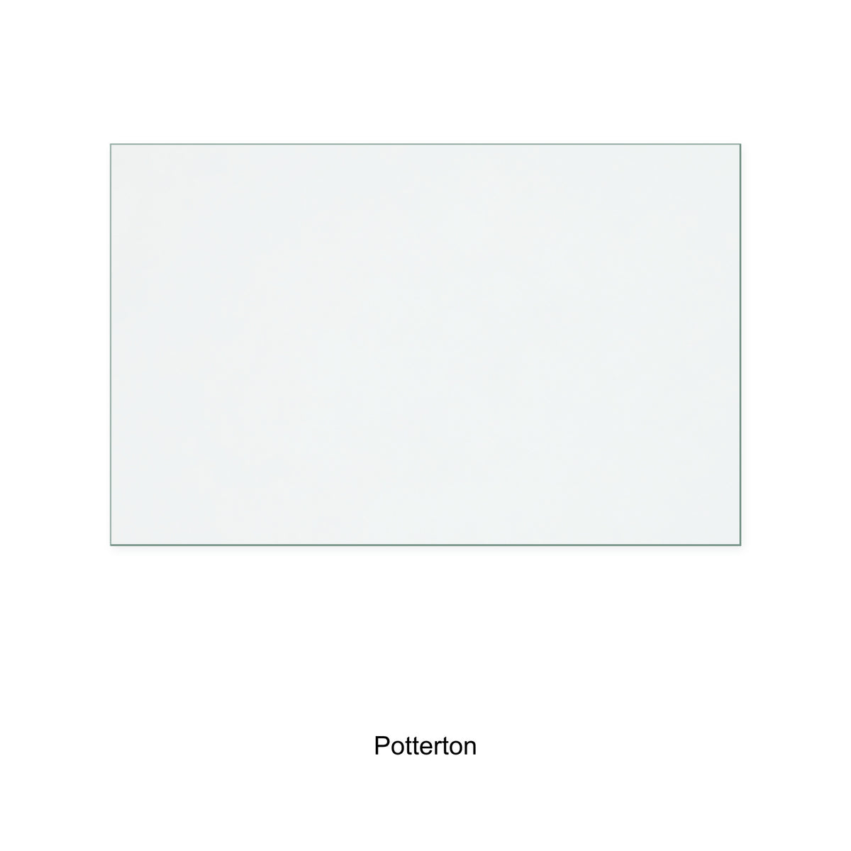 Potterton Legend replacement stove glass, 263 mm high x 413 mm wide, 5 mm thick