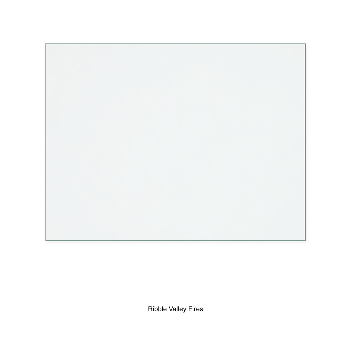 Ribble Valley Fires Billington MK2 replacement stove glass, 270 mm high x 356 mm wide, 4 mm thick