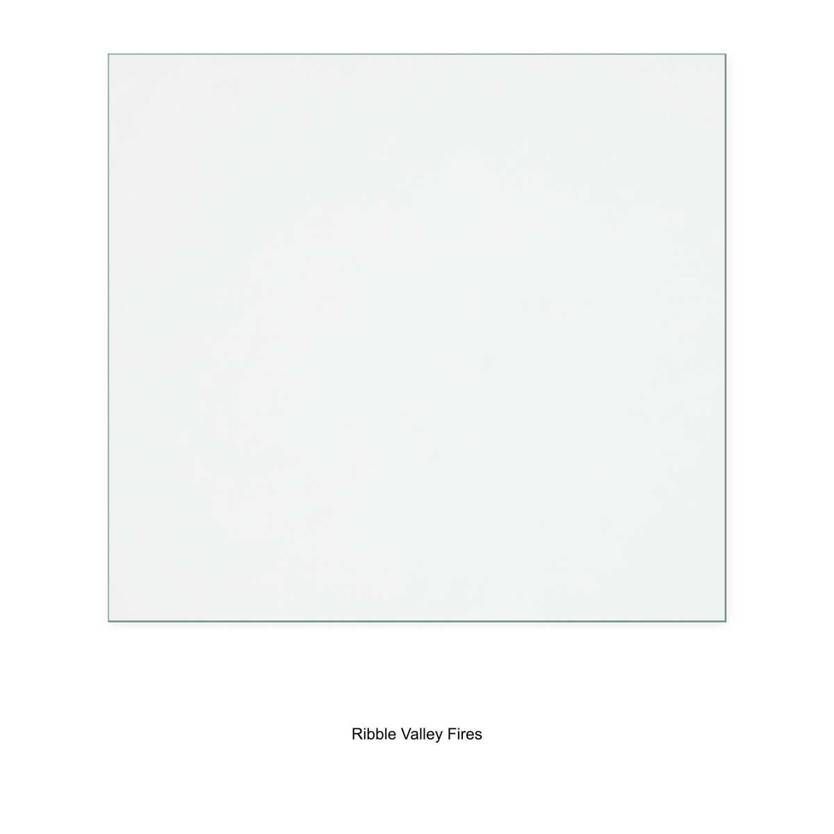 Ribble Valley Fires Ribchester MK2 replacement stove glass, 262 mm high x 285 mm wide, 4 mm thick
