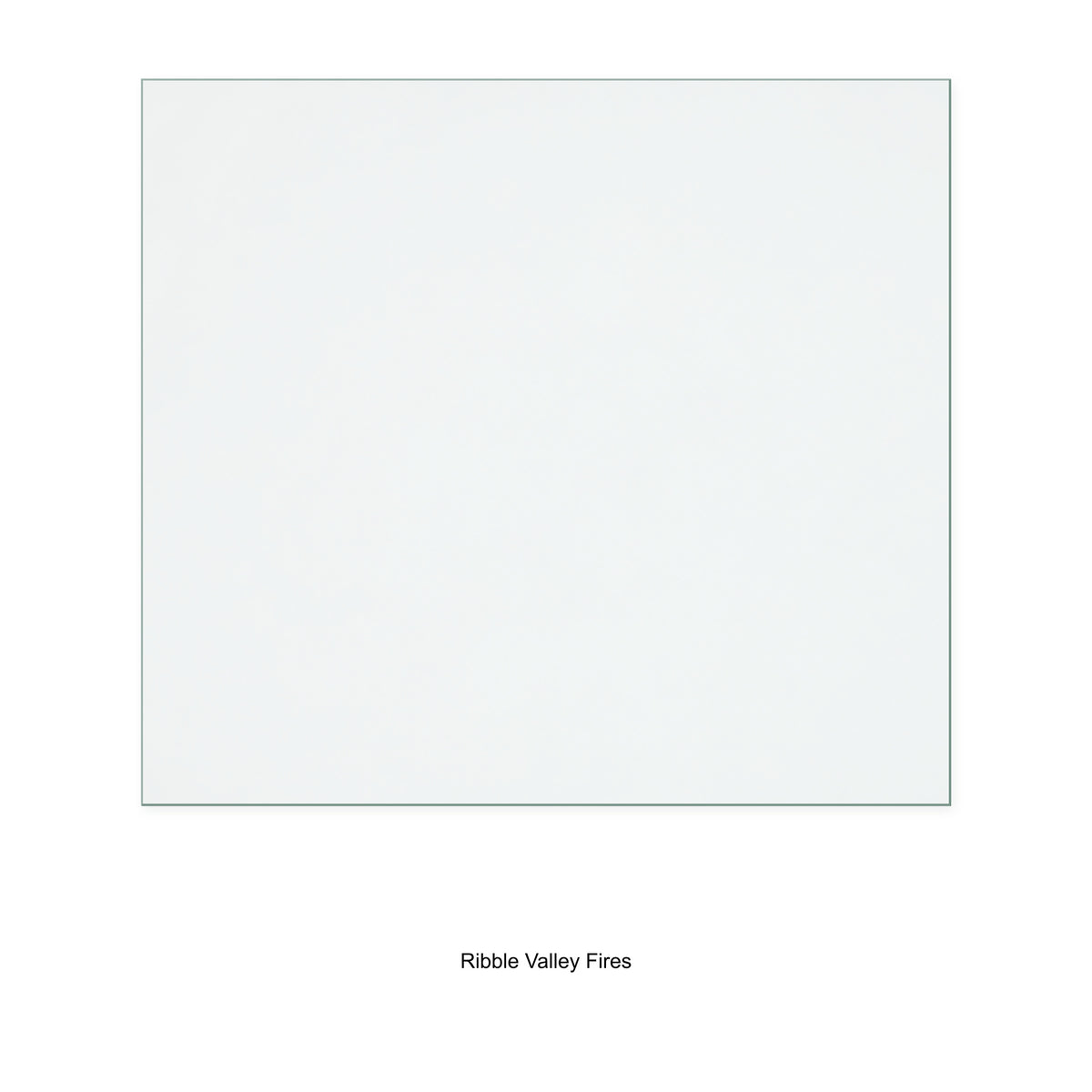 Ribble Valley Fires Wilpshire Eco replacement stove glass, 263 mm high x 293 mm wide, 4 mm thick