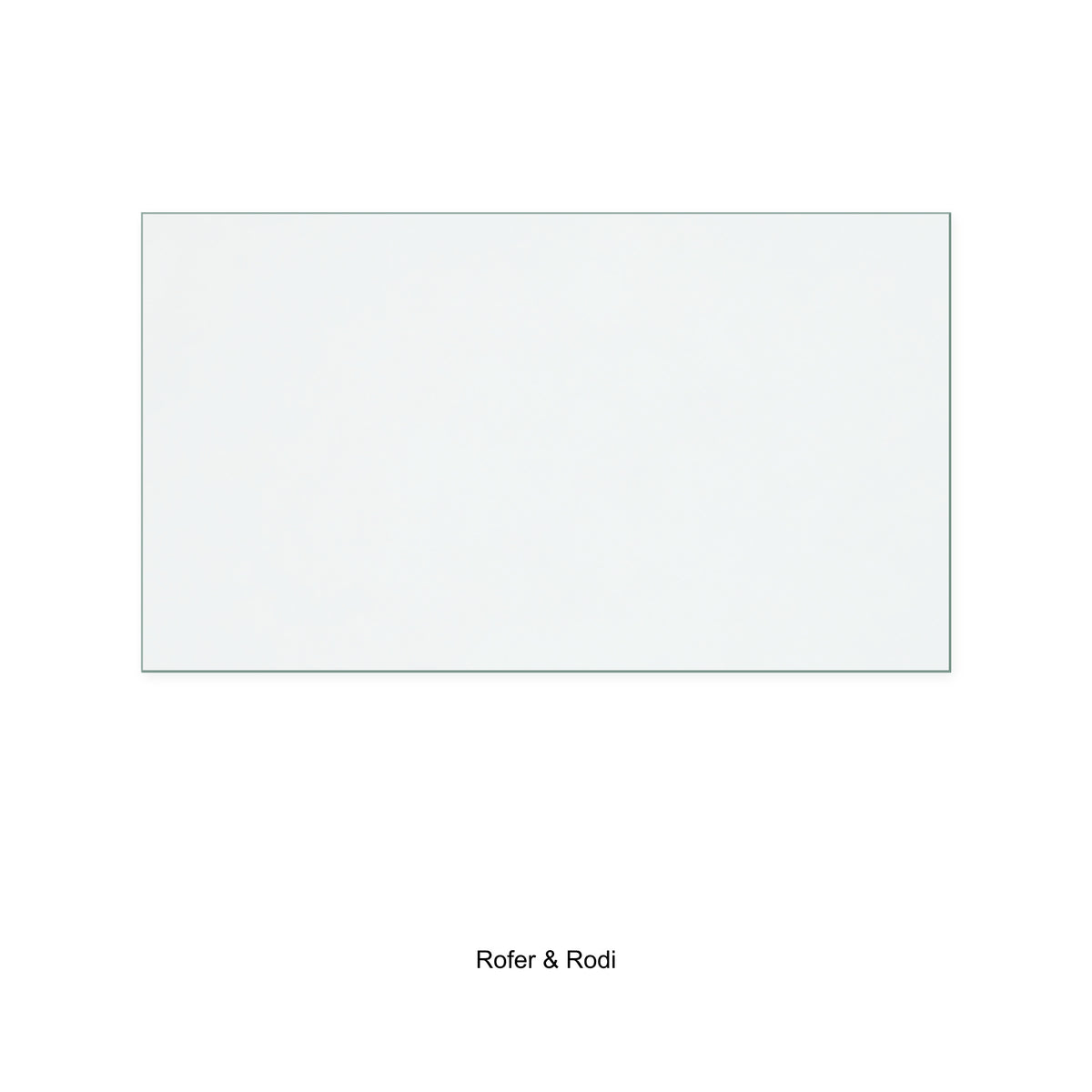 Rofer &amp; Rodi Alpha 80 replacement stove glass, 380 mm high x 670 mm wide, 4 mm thick