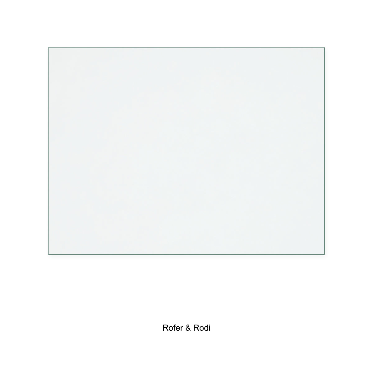 Rofer &amp; Rodi Merida replacement stove glass, 267 mm high x 356 mm wide, 4 mm thick