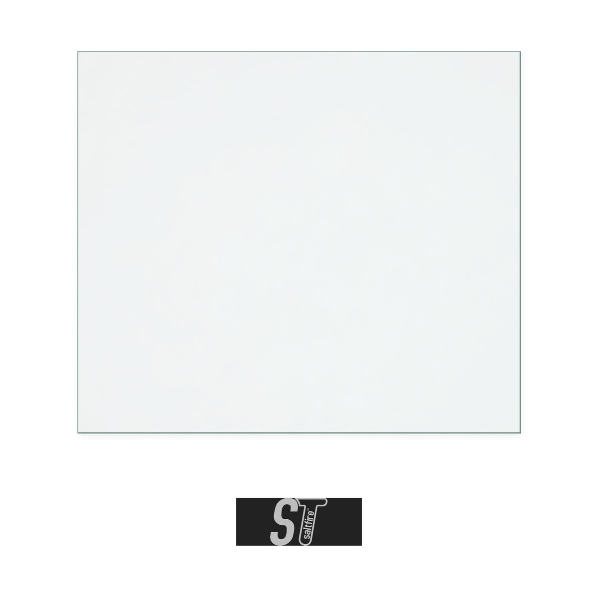 Saltfire Durlston replacement stove glass, 293 mm high x 340 mm wide, 4 mm thick