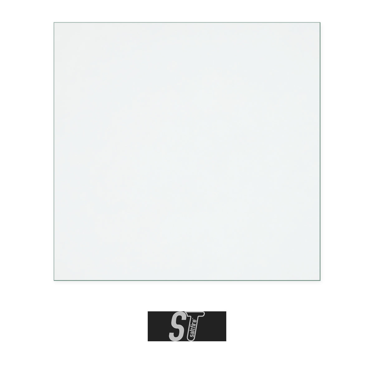 Saltfire Oslo Eco replacement stove glass, 255 mm high x 263 mm wide, 4 mm thick