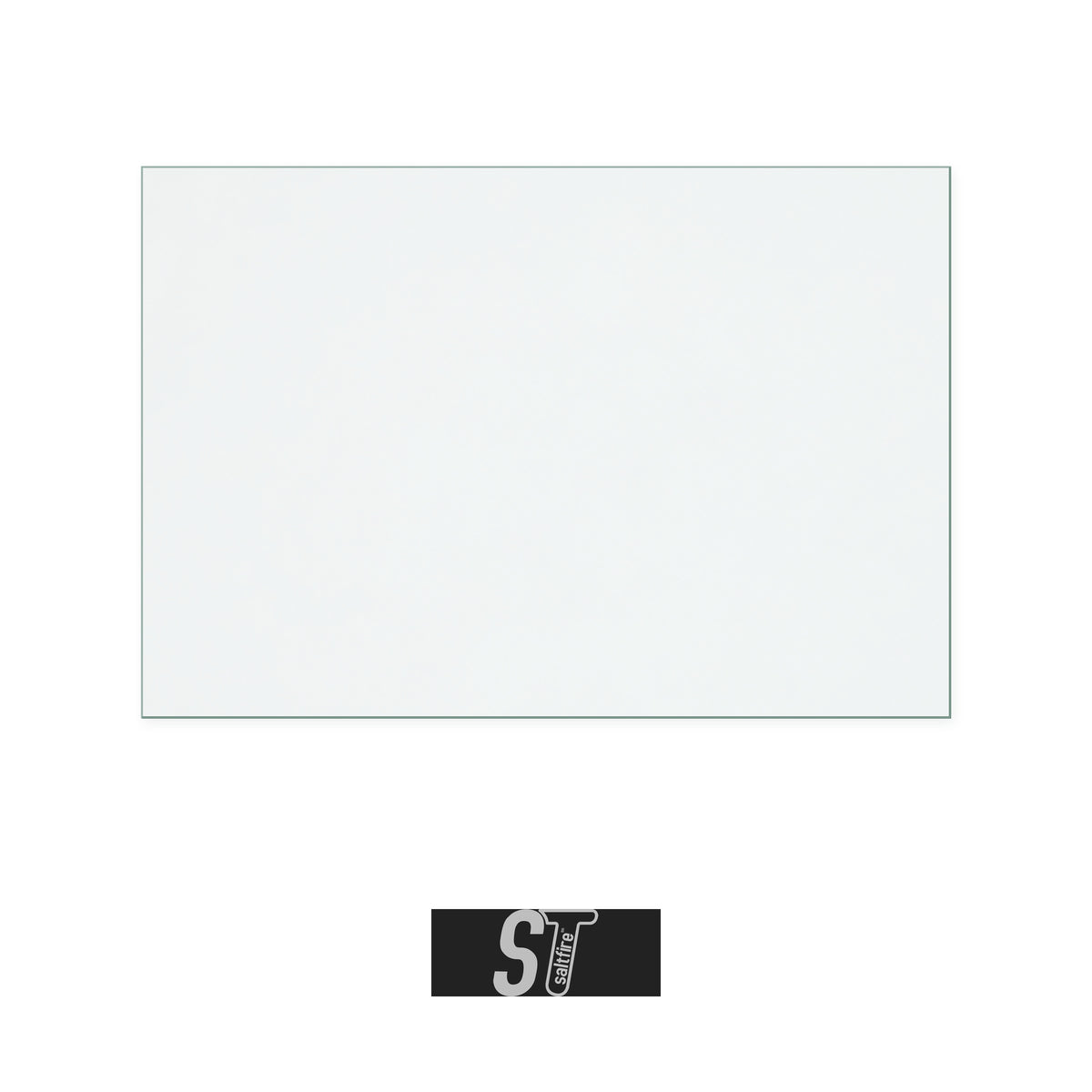 Saltfire ST1 MK2 replacement stove glass, 203 mm high x 298 mm wide, 4 mm thick