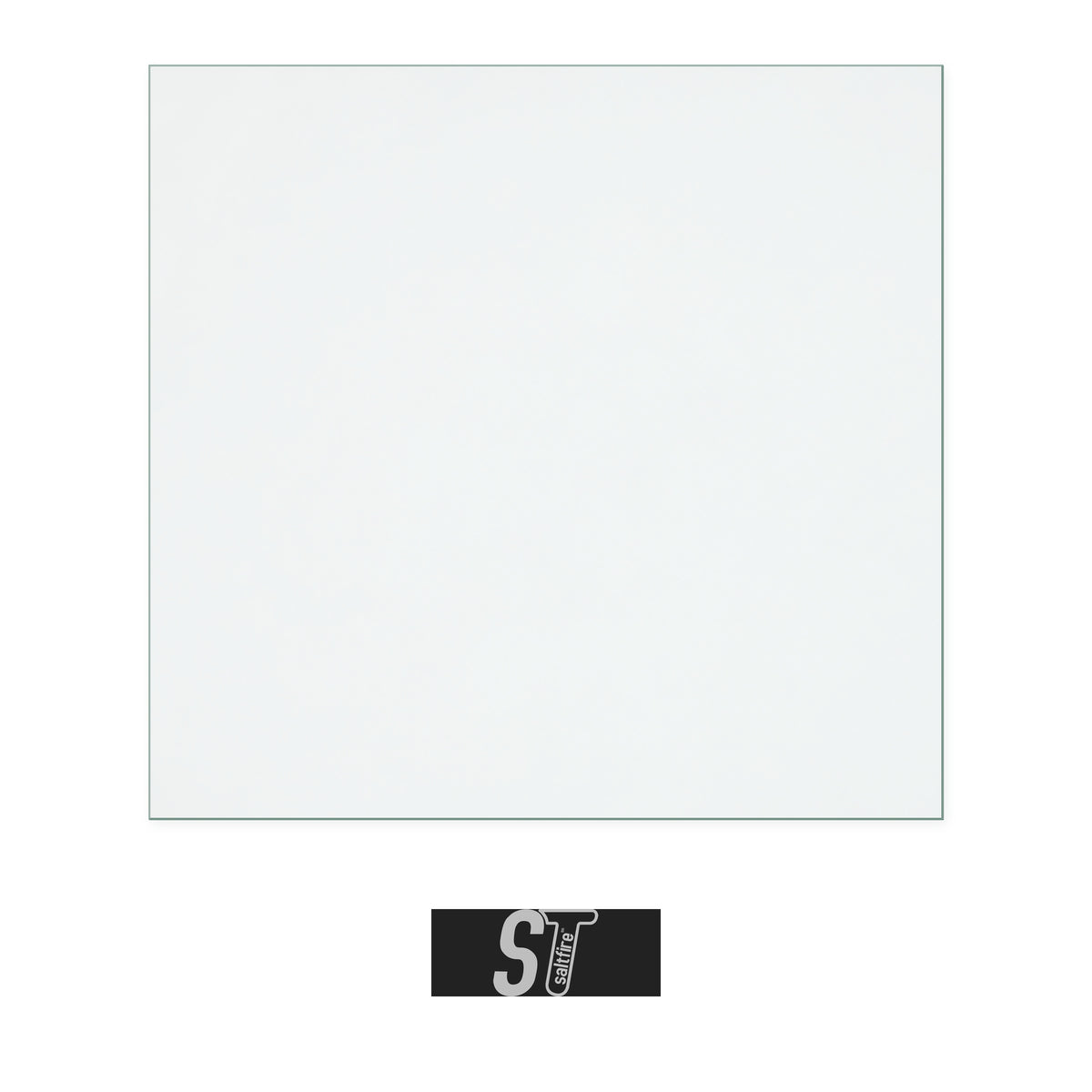 Saltfire ST1 replacement stove glass, 285 mm high x 300 mm wide, 4 mm thick