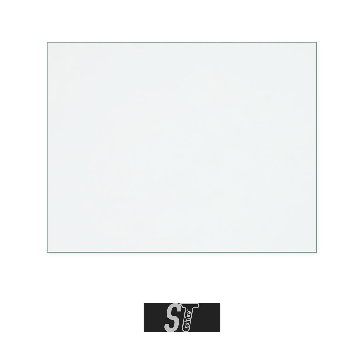 Saltfire Zeus replacement stove glass, 257 mm high x 330 mm wide, 4 mm thick