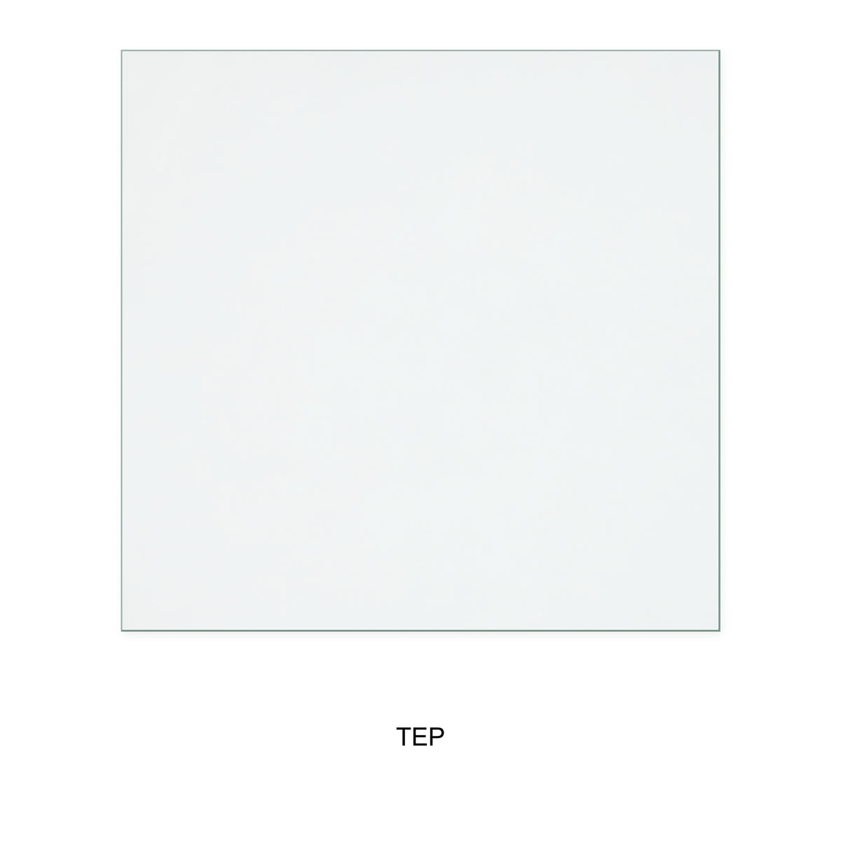 TEP Beech 1 – Multi Fuel replacement stove glass, 330 mm high x 340 mm wide, 4 mm thick