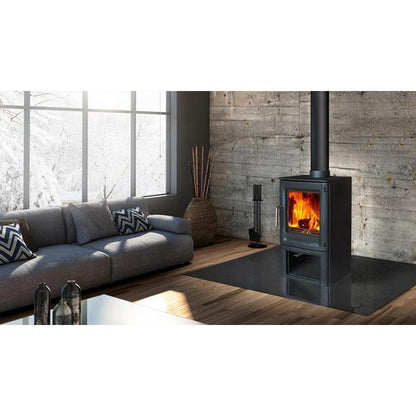 5kW Defra Approved EcoDesign Wood Burning Stove with Direct Air and Store Stand - StoveSpareGlass